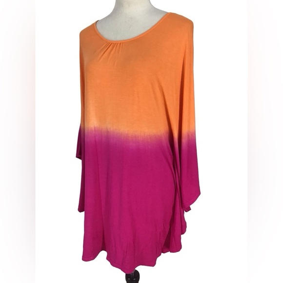 Lucky & Coco Boho Ombre Tie Dye Cover Up Women’s Size Small - Picture 2 of 6